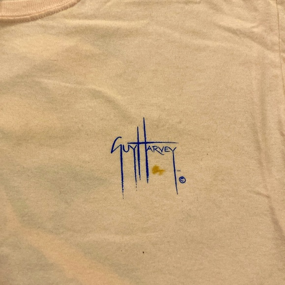 Guy Harvey Pink Graphic T-Shirt Men’s Large Vivid Back Print Excellent - Picture 3 of 7